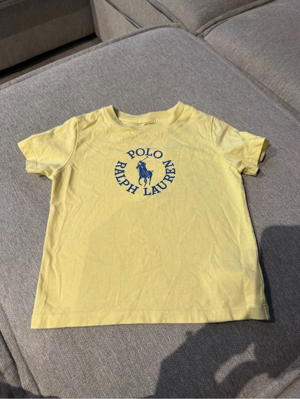 Ralph Lauren Yellow Tee with Navy Polo Logo